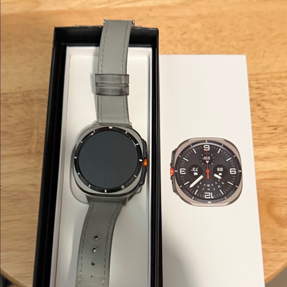 Samsung Smartwatch with Gray Strap
